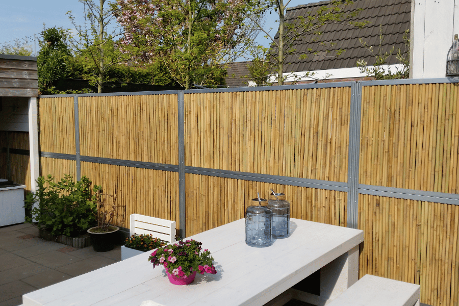 Bamboowall tuinscherm JB palen H=1,8m